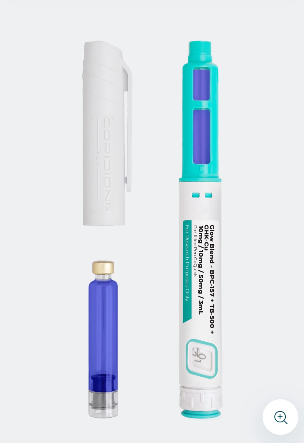 Glow Blend | BPC-157 (10 mg), TB-500 (10 mg) și GHK-Cu (50 mg)/3ml